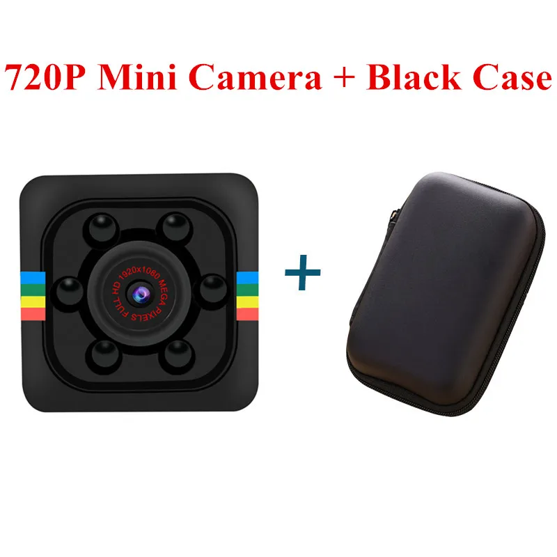 Camera SQ11 PRO Mini Camera HD 1080P Camara espia secret camera Support Hiden TFcard PK SQ16 SQ13 SQ12 SQ8 SQ6 SQ19 - Цвет: 720P and Black case