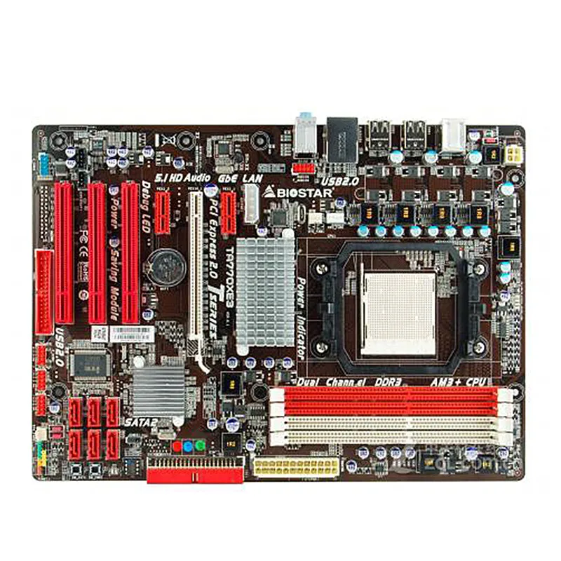 Оригинальная настольная материнская плата Biostar TA770XE3 770 Socket AM3 DDR3 16G SATA2 USB2.0 ATX полностью протестирована