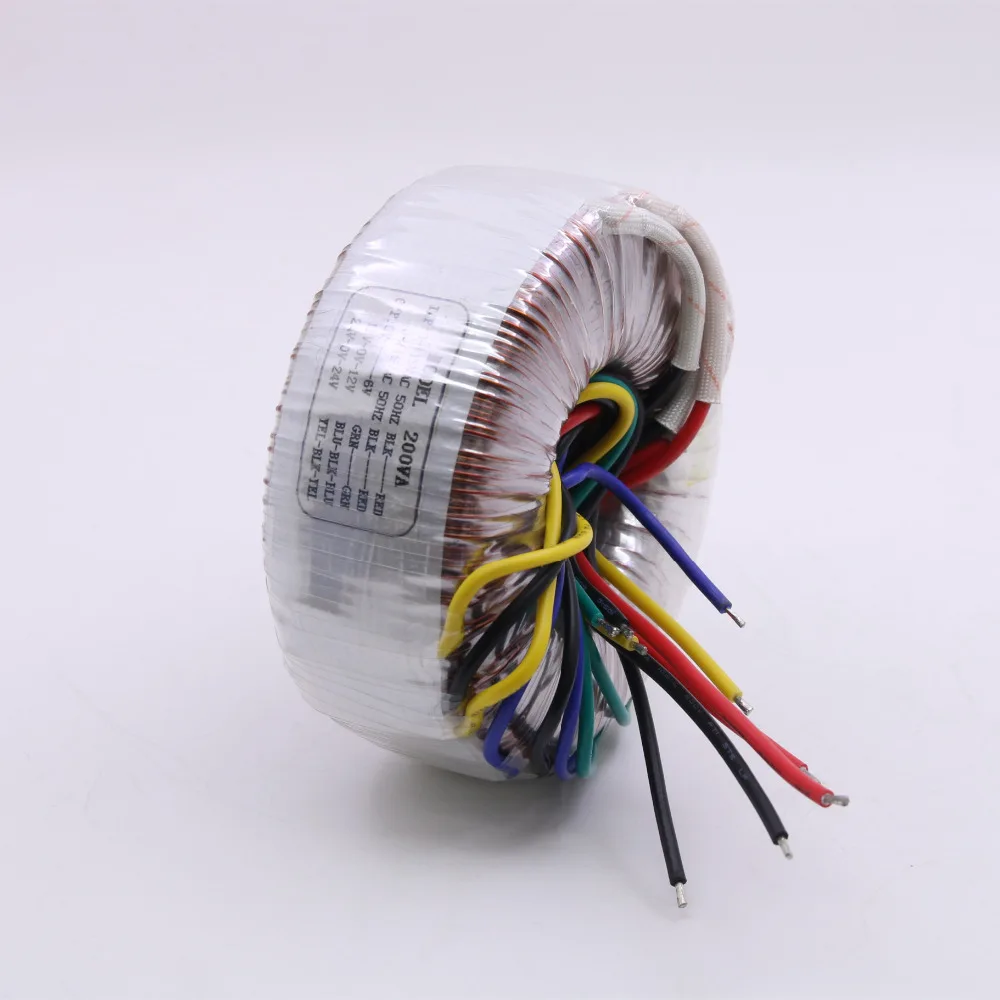200VA тороидный трансформатор двойной 24v 12v Одиночный 6v усилителя 200W Трансформатор