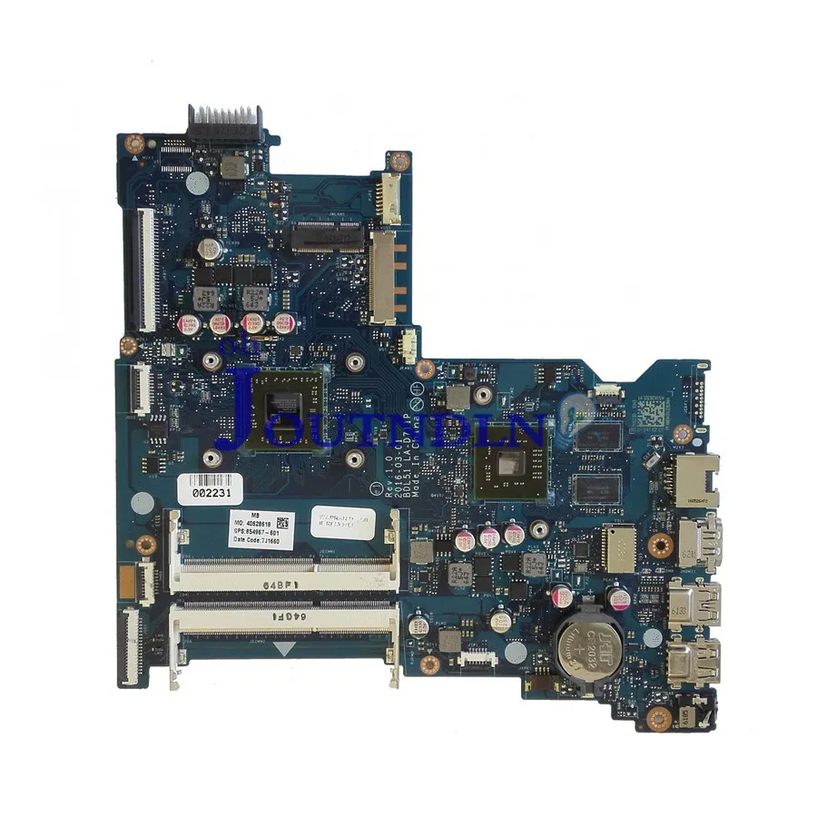 Материнская плата JOUTNDLN для ноутбука HP 15-BA 854967-601 854967-501 854967-001 BDL51 LA-D711P w/ A6-7310 CPU DDR3 |