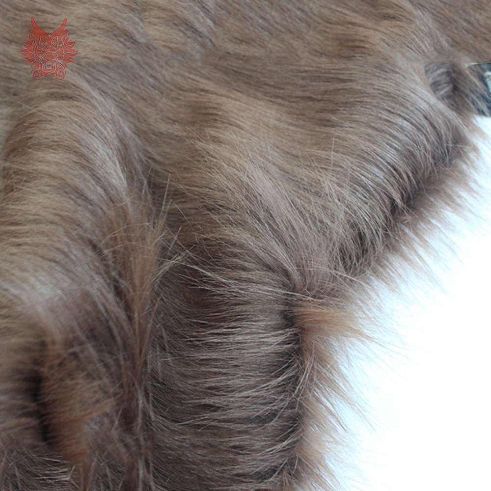 

High grade 9cm long hair coffee faux fur fabric for winter coat vest cosplay stage decor free shipping 150*50cm 1piece SP3759
