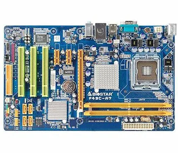 

For BIOSTAR P43C-A7 Original Used Desktop Motherboard P43 LGA 775 DDR2 8G SATA2 USB2.0 ATX