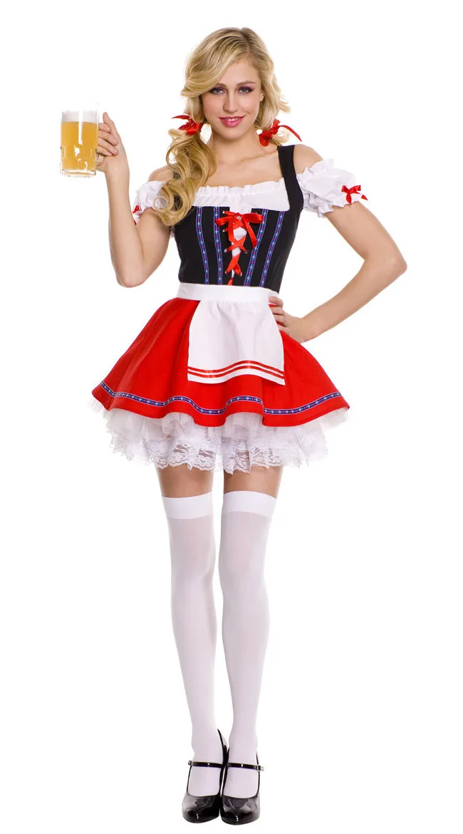 

Women German Oktoberfest Dirndl Beer Wench Uniform