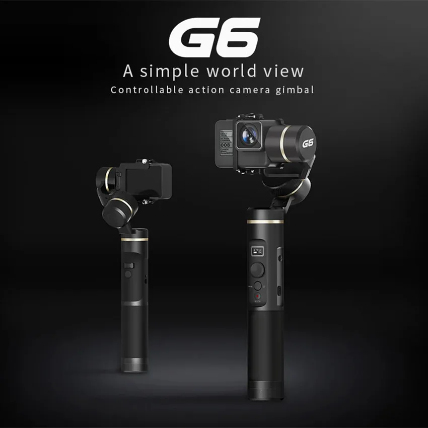 FeiyuTech G6 Gimbal стабилизатор Feiyu Действие Спорт Камера steadicam Wi-Fi Bluetooth OLED Экран угол для