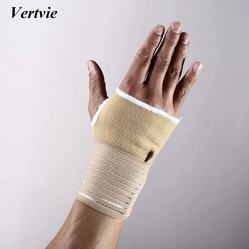 Vertvie Half Fingers Gloves Winding Cycling Wrist Support Pressurized