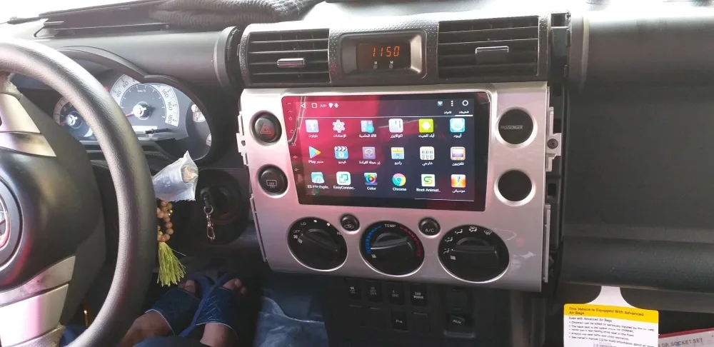 Top Android 8.1 Car Player GPS Navi For Toyota FJ Cruiser Radio Head Unit Multimedia Stereo RAM 1G ROM 16G 3