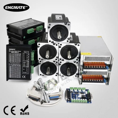 ЧПУ Комплект 5 оси Nema34 Шаговый Мотор EMA2 080D72 Драйвер для Mill/маршрутизатор|Шаговый