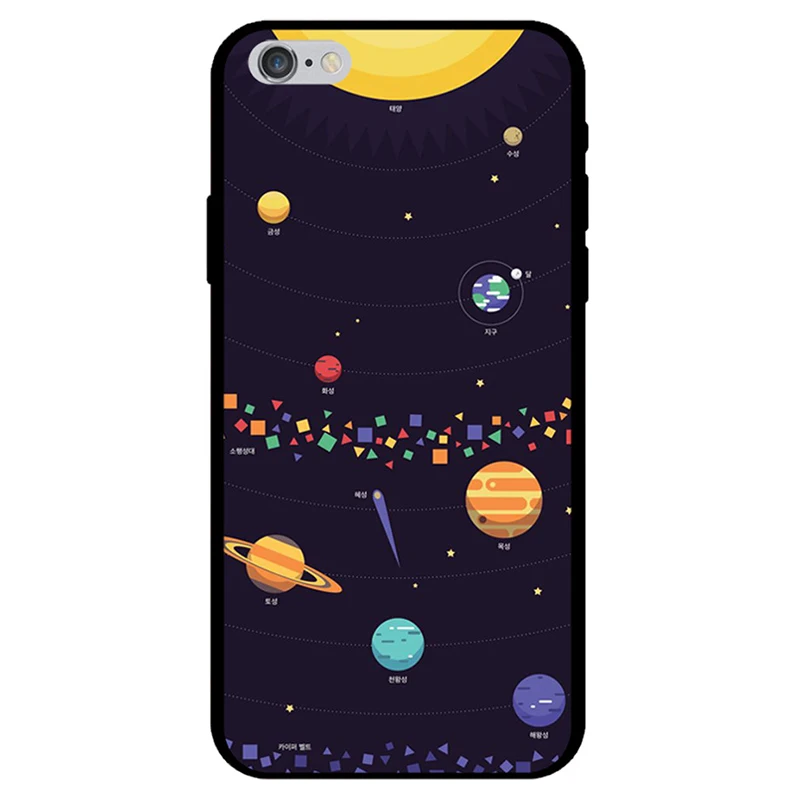 Funda de astronauta para funda de iPhone 8 espacio Luna planeta estrella suave TPU para iPhone 6 S 6 7 Plus 5S XS Max XR X Las mujeres de los hombres