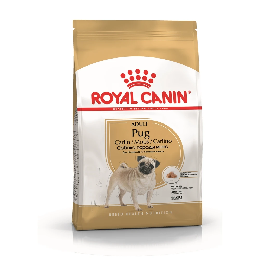 Royal Canin Pug Adult для взрослых собак породы мопс, 1,5 кг