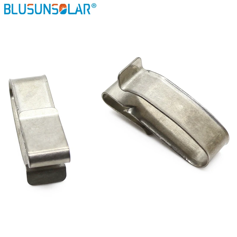 

100 pcs / lot 4 x 4mm SUS 304 material big size PV cable clips solar wire cable clamp XJ0208