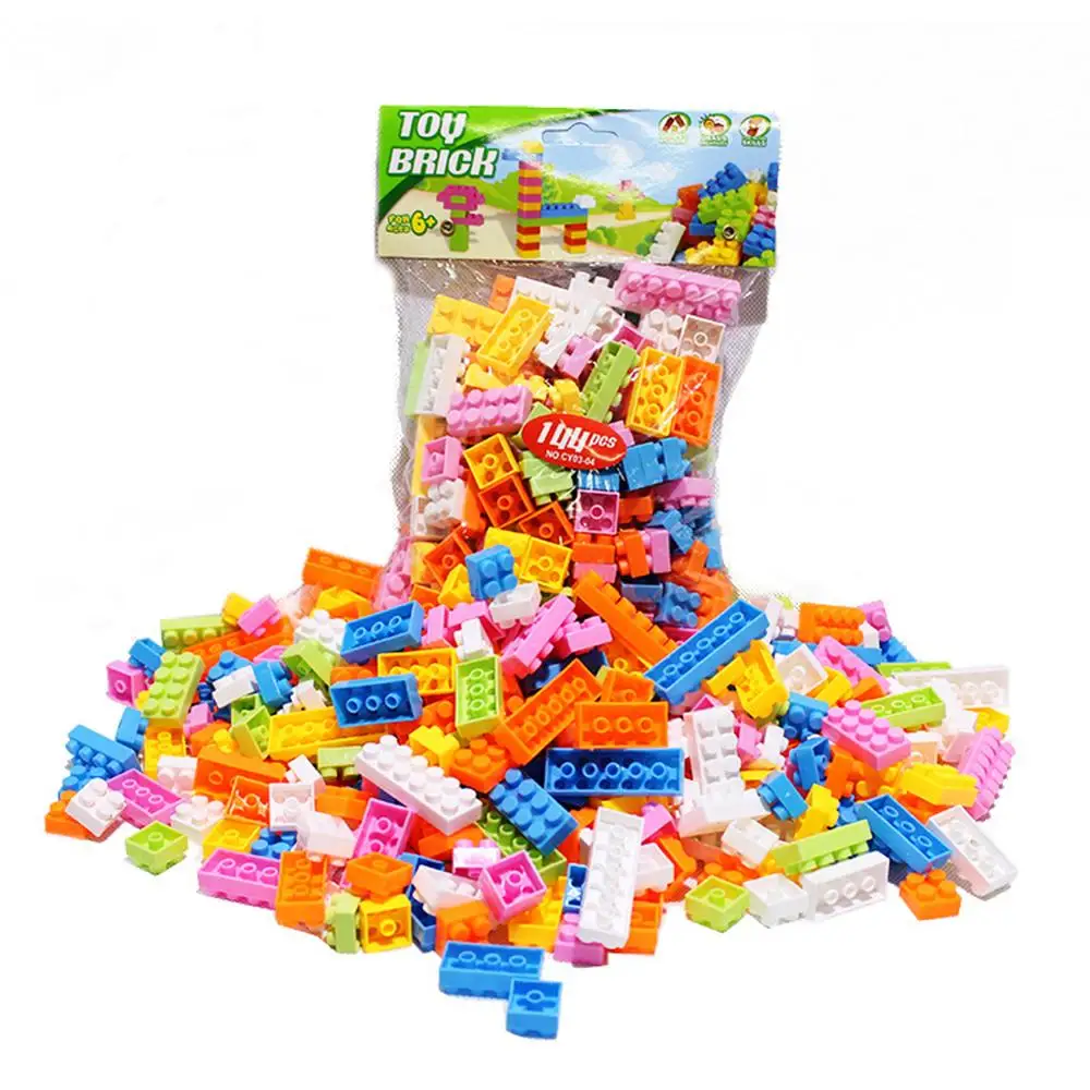 

144pcs Plastic Building Blocks Kids Bricks DIY Model Assembling Kit Children Colorful Self-Locking Bricks Blocks Educational Toy