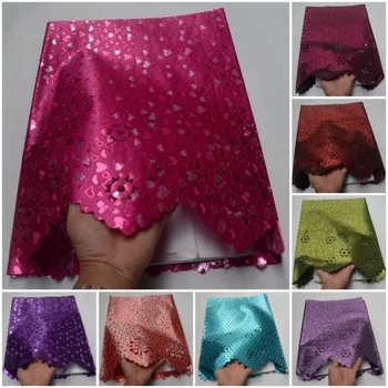 

2019 African Sego Gele Headtie Embroidery Nigerian Handcut Flowers Designs Good Quality Wraps Fabric 2piece/set for women