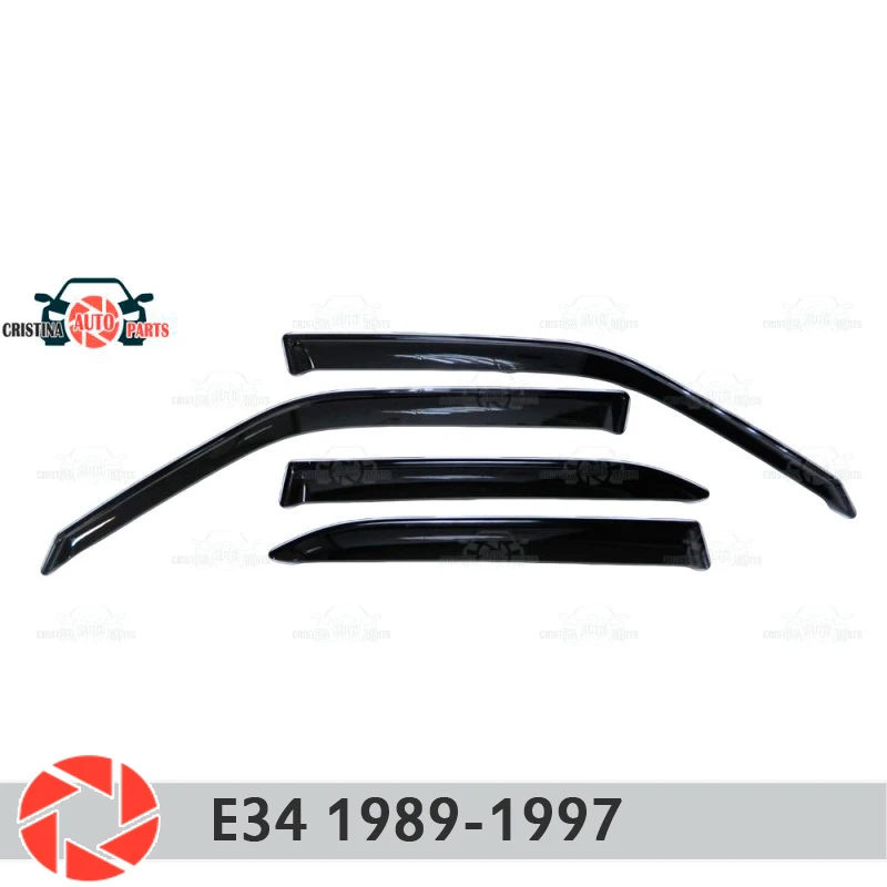 Дефлектор окон для BMW E34 1989-1997 защита от дождя грязи декоративные аксессуары