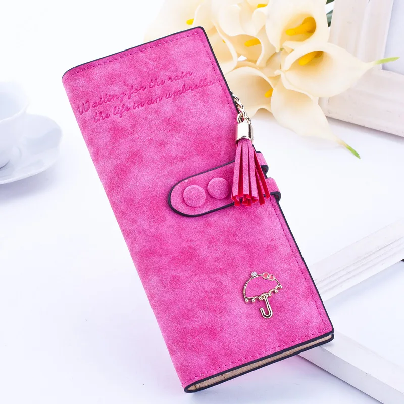 

Ma'am Umbrella women Long Fund Zipper Multi Function Hand Take Package Matting wallets mini bag