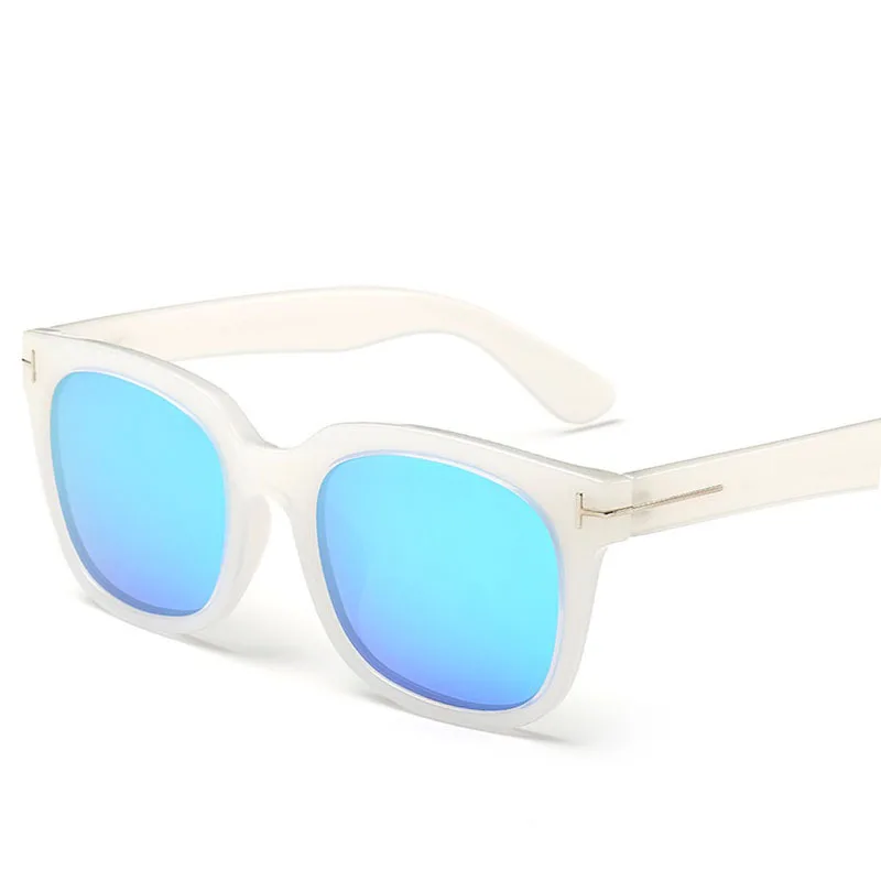 New fashion Sunglasses Men and Women Design Unisex white frame blue