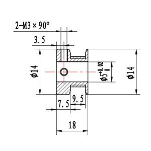 Imagini pentru 16 tooth gt2 pulley