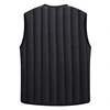 2022 Men's Black Fleece Vest Winter Sleeveless Outerwear Warm Fleece liner Vests Plus Size 3XL ► Photo 3/6