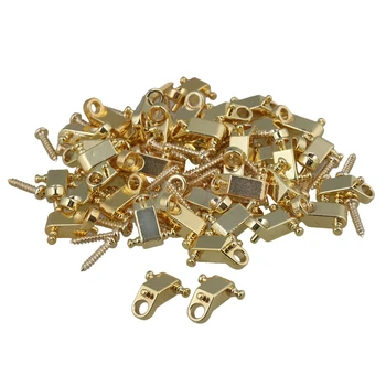 

Yibuy 200 x Golden Copper Electric Guitar Roller String Trees String Retainers