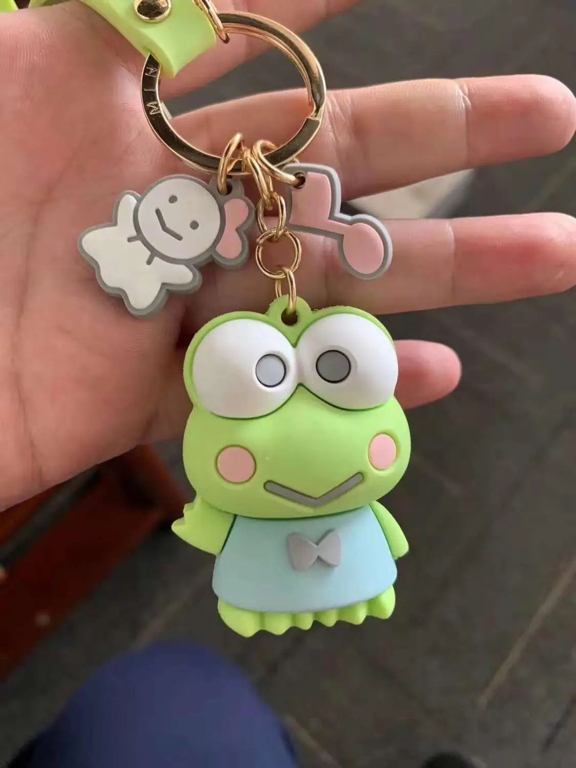 Новинка 2019 H6! Keroppi hello k Мелодия ПВХ брелок телефон Веревка пристяжной талисман