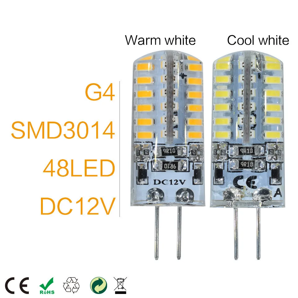 LKLTFX 1 шт. / Лот Новый G4 Светодиодная Лампа 3 Вт Высокая Мощность SMD2835 3014 DC 12 В AC 220 В