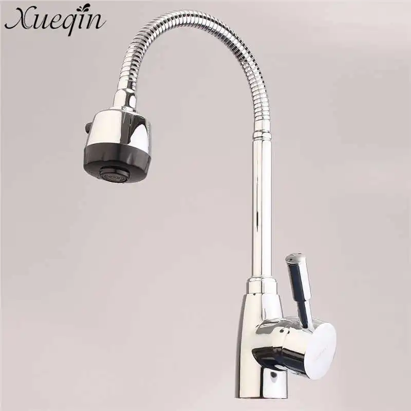 

360 Degree Swivel Kitchen Faucet Modern Basin Faucets Mixer Tap Alloy Bathroom Tap Faucet Kitchen Mixer Cold and Hot Water