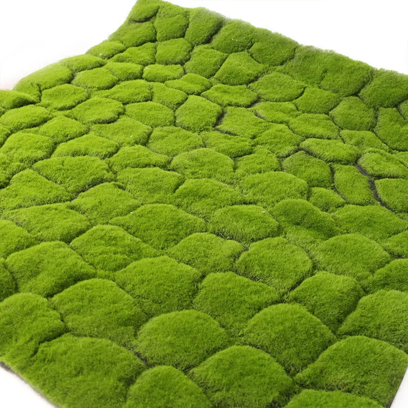 100cm Simulation green plant wall moss turf simulation lawn green grass