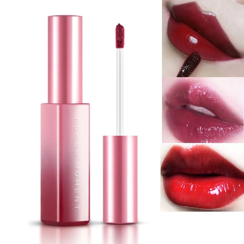 

Flash Moment Lipgloss Non-stick Mirror 3D Lip Glaze Moisturizing Makeup Waterproof Long Lasting Lip Tint Lipstick Sexy Cosmetics