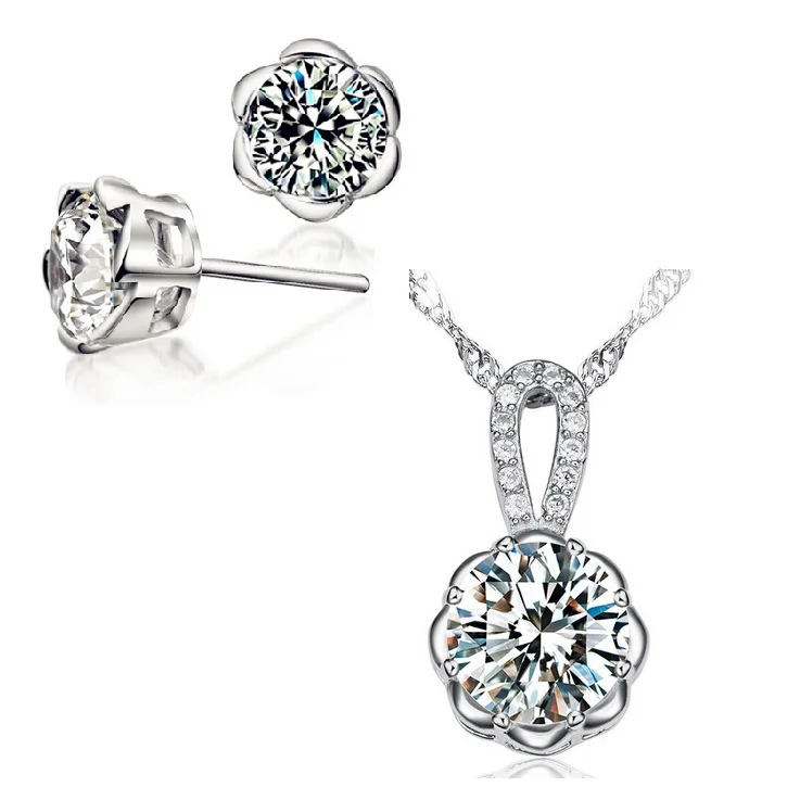 

Uloveido Top CZ Zircon Jewelry Sets Wedding Necklace and Earrings Set For Women Girls Female Colares e Brincos Bijuterias JS600