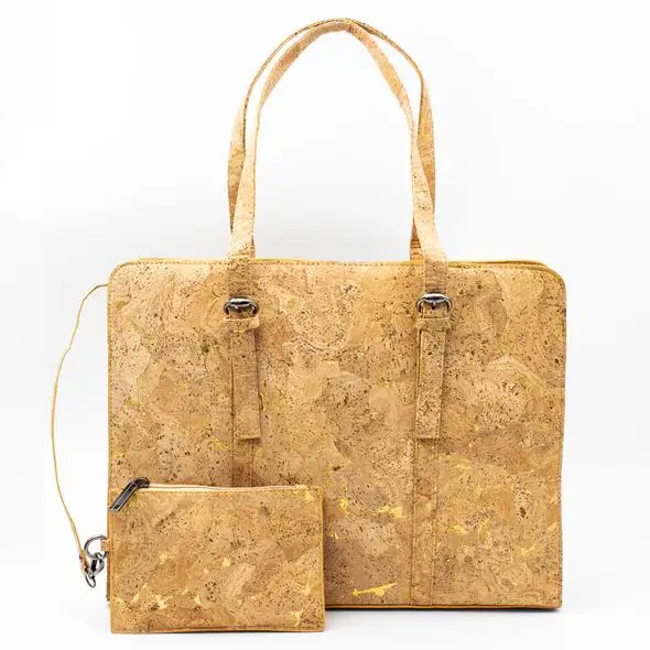 Cork bags cork handbag for women natural cork with Gold color handmade