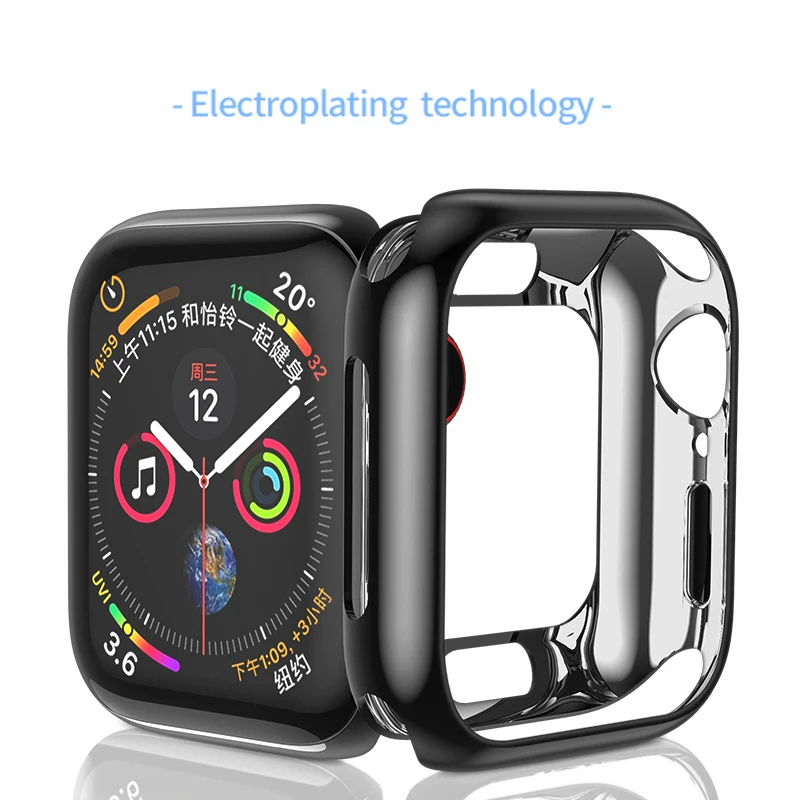 Стильный Мягкий защитный чехол HOCO для iwatch serise 4 Apple Watch цветной 40 мм 44 идеальный