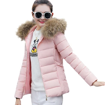 

Winter Women Faux Fur Hoodie Thick Warm Slim Jacket Short Style Coat Outwear