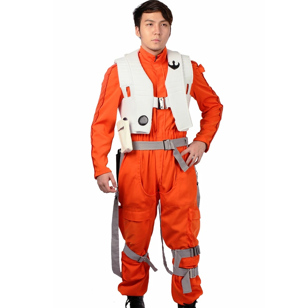 XCOSER Poe Dameron комбинезон VII: The Force Awakens Poe Dameron, карнавальный костюм, костюм на Хэллоуин для мужчин и взрослых