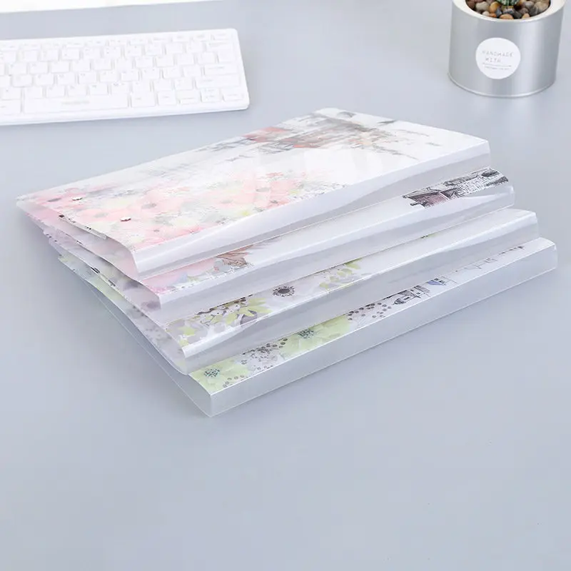 

Coloffice European Folder Transparent Single Double Clip Strong Clip File Test Paper Folder Office&School Supplies 30*23cm 1PC