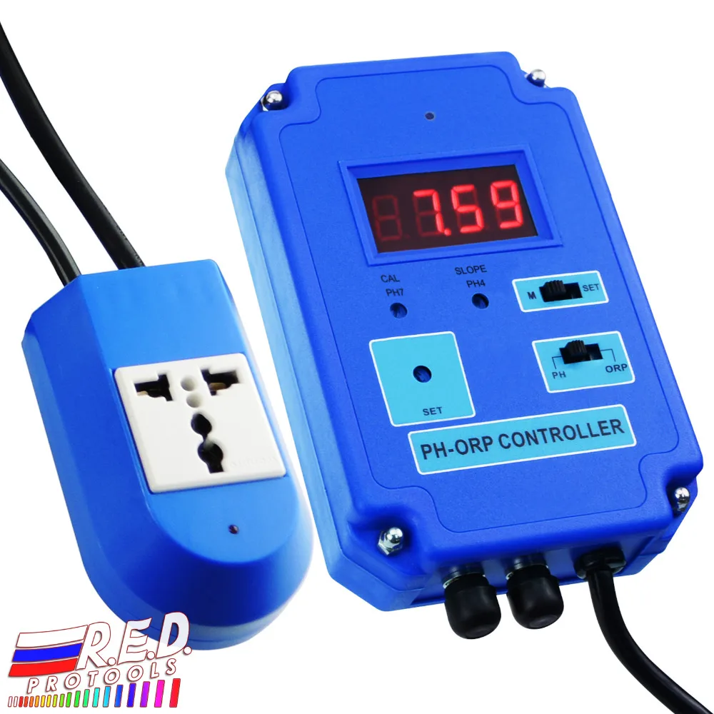 

2in1 Digital pH (0 to 14pH) ORP (-1999 ~ 1999mV) Controller Meter Tester Freshwater and Saltwater in 110V and 220V