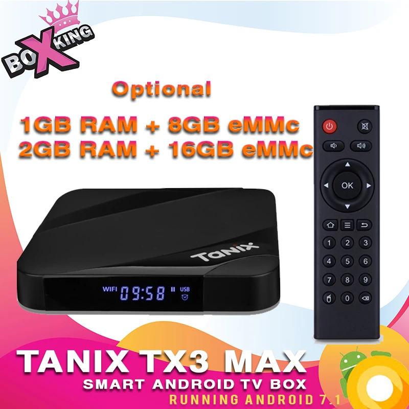 

Tx3 Max 1GB 8GB 2GB 16GB Amlogic Quad-Core Bluetooth 4.1 smart android Set Top TV Box (Tx3 Mini X96 Mini M8S Pro W mi box) (p10)