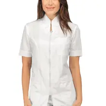 Пальто рабочая одежда белая молния