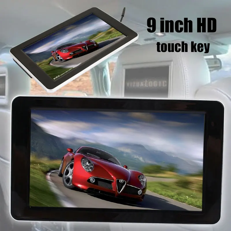 

Universal Car Monitor Vehicle Display DC 12V Car Display Reversing Image Car 9 Inch TFT-LCD Portable 16:9 digital screen