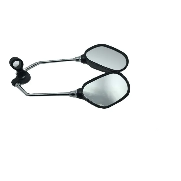 1Pair Bicycle Handlebar Rear View Mirror Wide Range Bike Mirrors Sight Reflector Adjustment LeftRight Two RearMirror1987 (6)