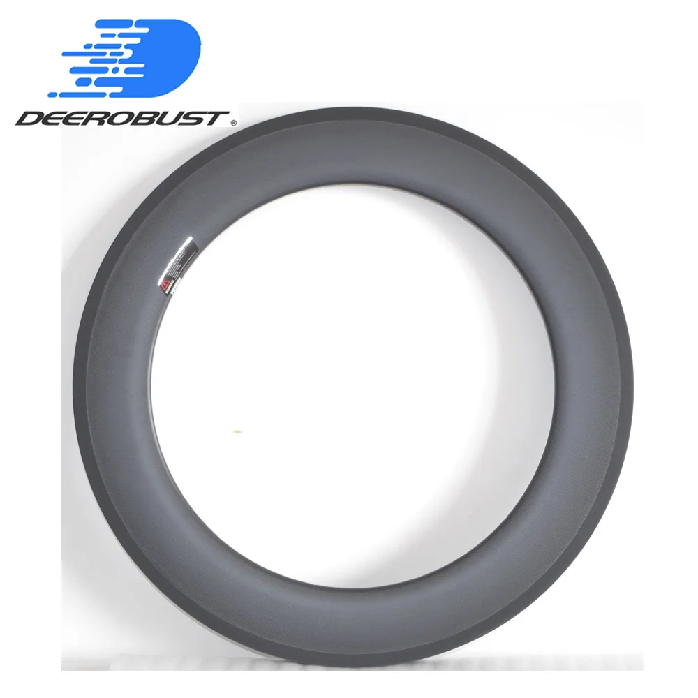 

485g 700c 88mm Depth 23mm Width Tubular Road Bike Carbon Rims Bicycle Rim Time Trials 3k Matte Basalt Brake Surface 20 24 Holes