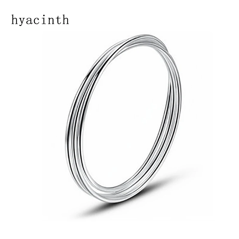 

2018 Closed Bangle Simple Style 999 sterling jewelry bracelet three thick smooth circle cross full bangle bracelet for women