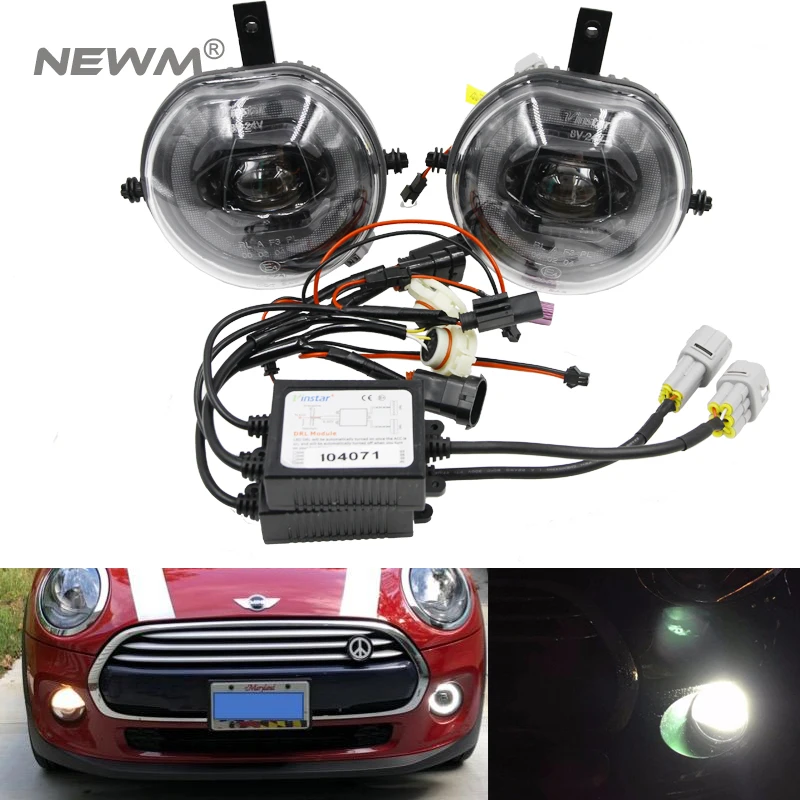  1 Pair LED Halo Ring Daytime Running Fog Lights Assembly For MINI COOPER S F54 F55 F56 - 32959954332