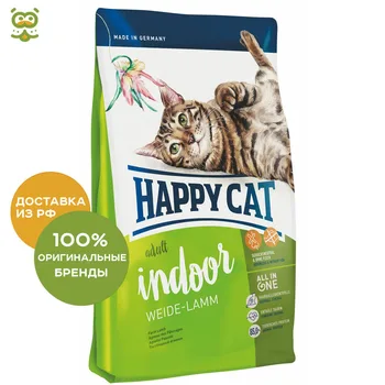 

Happy Cat Supreme Indoor Pasture lamb for adult cats, Lamb, 10 kg.