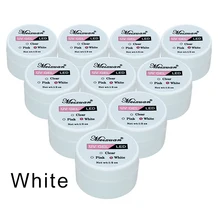 

10PCS/Lot UV Gel Nail UV Builder Gel Transparent Clear/Pink/White for Nail Extension Builder Gel