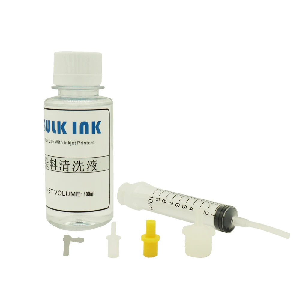 Printer Head Cleaning Kit 100ML Bottle Cleaning Liquid With Syringe all
