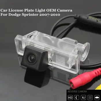 

JanDeNing Car Rear View Parking/ Backup Reverse Camera/ License Plate Light OEM For Dodge Sprinter 2007-2010