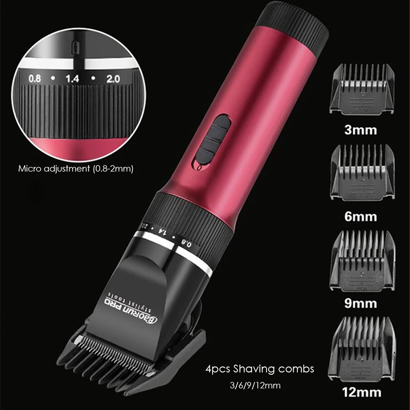  BaoRun Professional Clipper Hair Trimmer Beard For Men Electric Clippers Hair Cutting Machine Hair 