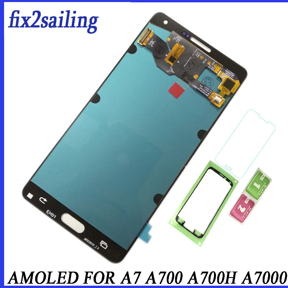 

Super AMOLED LCD Display For Samsung Galaxy A7 2015 A700 A7000 A700H A700F A700FD Lcd Screen Replacement Digitizer Assembly