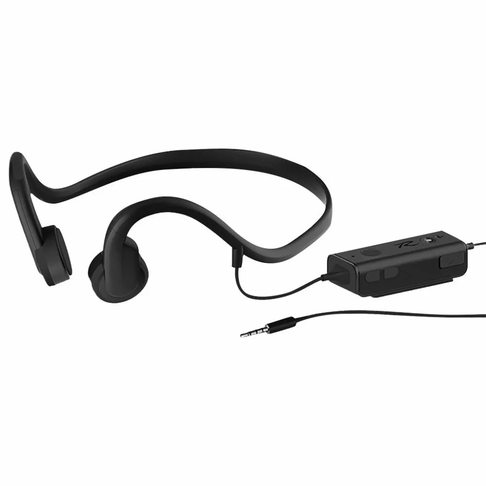 

Bluetooth V4.1 3.5mm Wired Bone Conduction Headphones Waterproof Noise Headset sport running wireless bluetooth headset with Mic