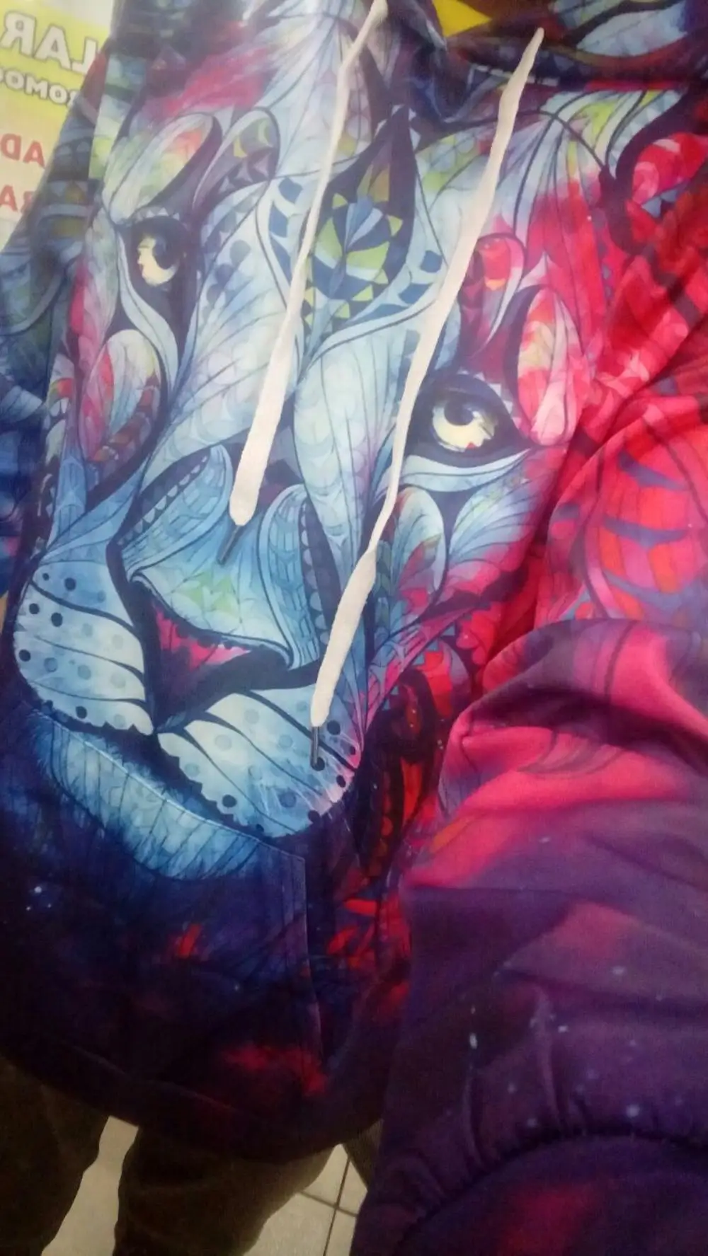 Paisley Flowers Lion 3D Hoodies
