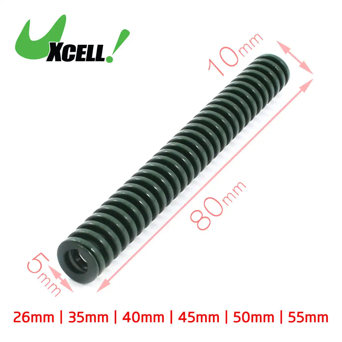 

Uxcell 12x6x20mm 12x6x30mm 10x5x80mm Chromium Alloy Steel Heavy Load Die Spring Green High Quality
